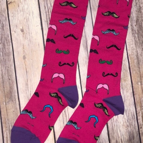 SockSmith Accessories - Mustache Knee High Socks